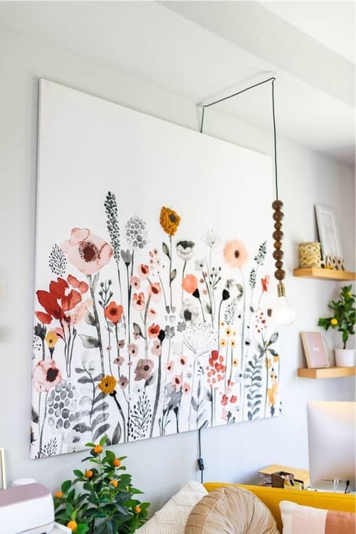 30 meilleures idées de décoration murale DIY pour le salon ou la chambre